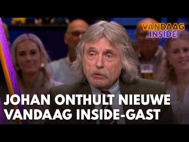 Johan Derksen onthult nieuwe Vandaag Inside-gast: 'Dat kan ik wel verklappen' | VANDAAG INSIDE