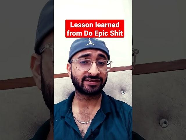 Lesson learned from do epic shit by ankur warikoo & my honest book review #shorts