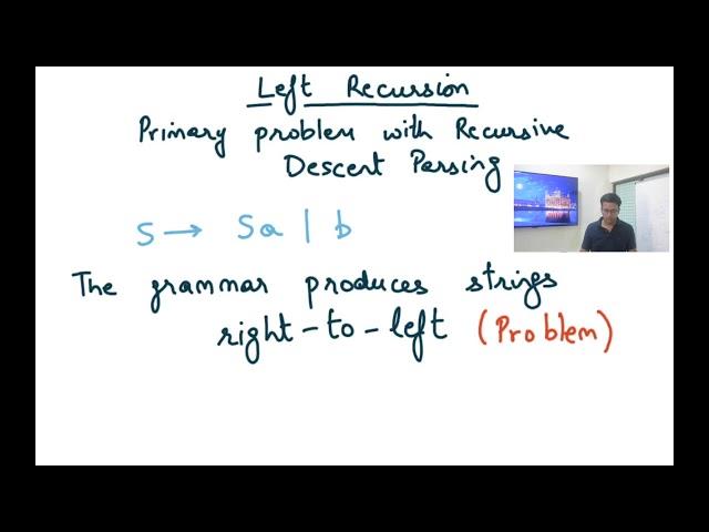 Compiler Design Module 19 : Left Recursion