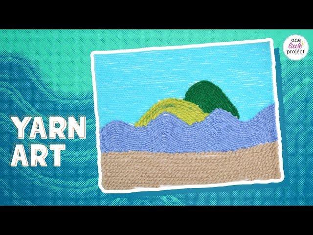 DIY Yarn Art | Easy Yarn Painting