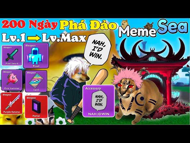 [MemeSea] 200 Ngày Lấy Mọi Thứ Hiếm Nhất Phá Đảo MemeSea Từ Lv1- LvMax Siuu Vui