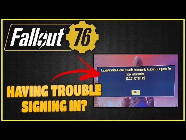 Problems with PSN (Can't Sign In) - Fallout 76