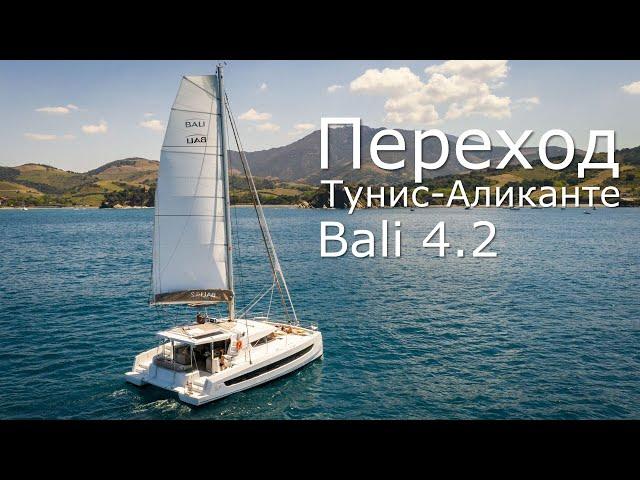 Катамаран BALI 4.2 приемка на верфи и перегон