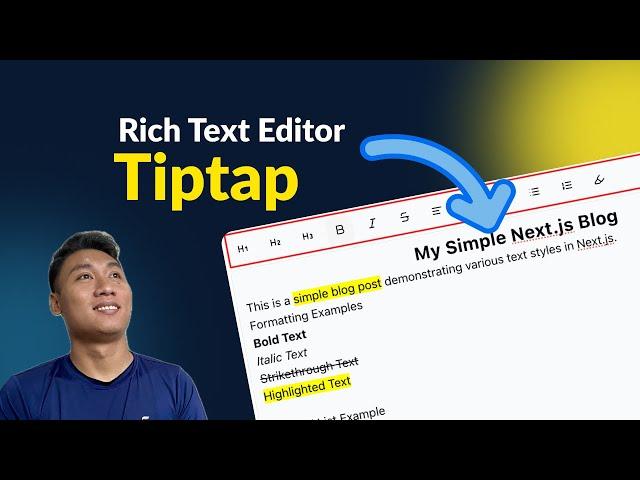 How to Build a Rich Text Editor in Next.js Using Tiptap