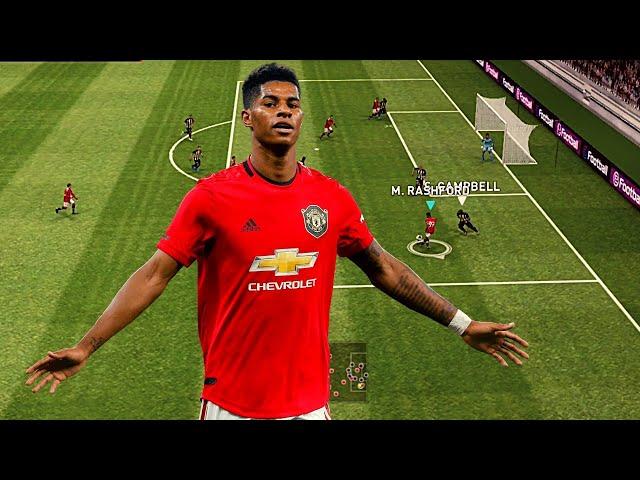 WHAT AN ASSIST  by the Iconic Rashford  Pes 2021 Mobile #shorts #pes #icon #trick #pes2021mobile