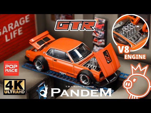 Pop Race 1:64 ‐ Nissan Skyline GT-R 1972 V8 Drift (Hakosuka) Orange l Cinema Shot 4K