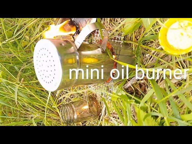 DIY mini #oil #burner #camping #stove - A hot drink in the wild - #bushcraft #survival #skills UK 37