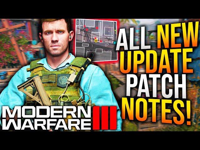Modern Warfare 3: Full NEW UPDATE PATCH NOTES! New Content & Gameplay Updates Revealed! (MW3 Update)