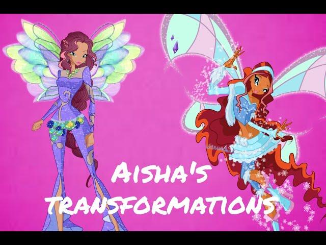 All Aisha transformations up to Cosmix [italian]