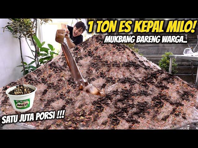 BUATIN WARGA BALI ES KEPAL COKELAT TERBESAR 1000 KG! AUTO DIABETES!