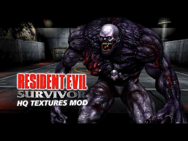 RESIDENT EVIL SURVIVOR with HQ Textures Mod (FULL GAME) - Playthrough Gameplay