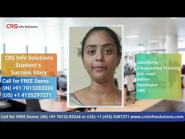 CRS Info Solutions student's feedback | Salesforce course reviews