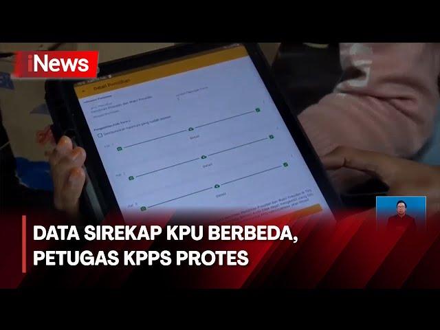 Data Sirekap KPU Berbeda, Petugas KPPS di Wilayah Joglo Protes - iNews Siang 16/02