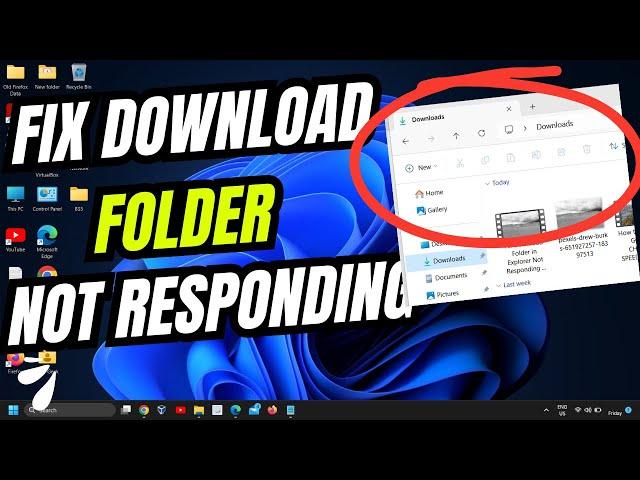 Fix Download Folder in Explorer Not Responding Windows 11/10 (2024) | Easy Solution