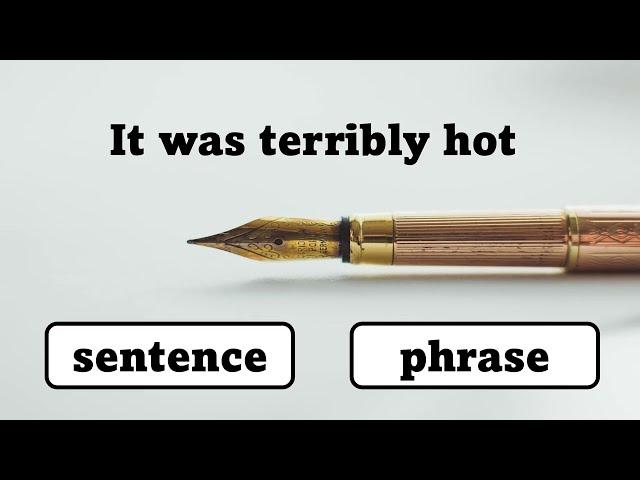 ️Phrase or Sentence Quiz ️| Sentence Structure | For ESL and English Students of All Ages!