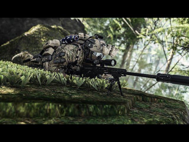 SNIPER ASSASIN • Stealth Sniper Gameplay [Extreme Difficulty / No HUD] • Ghost Recon Breakpoint