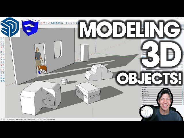 Getting Started in SketchUp Pro Part 2 - Modeling 3D OBJECTS!