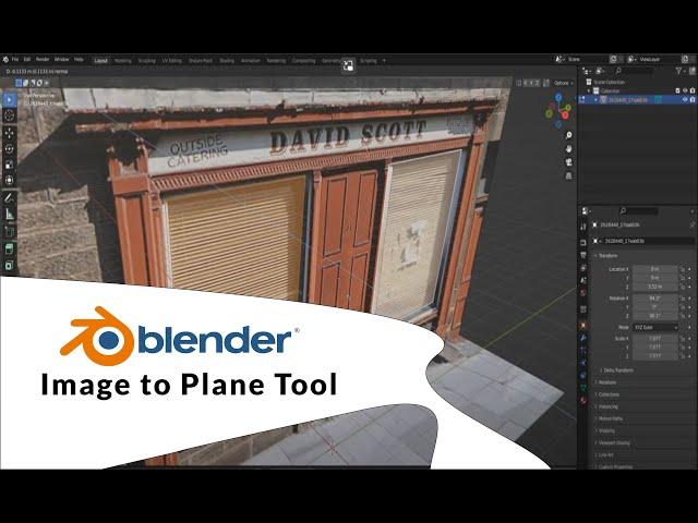 Blender Image to Planes tool Tutorial