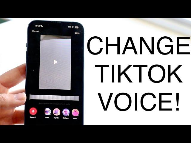 How To Get Voice Changer On TikTok!