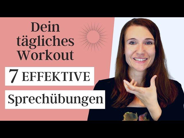 Dein tägliches Workout zum Deutschsprechen - 7 EFFEKTIVE ÜBUNGEN, um BESSER Deutsch zu sprechen