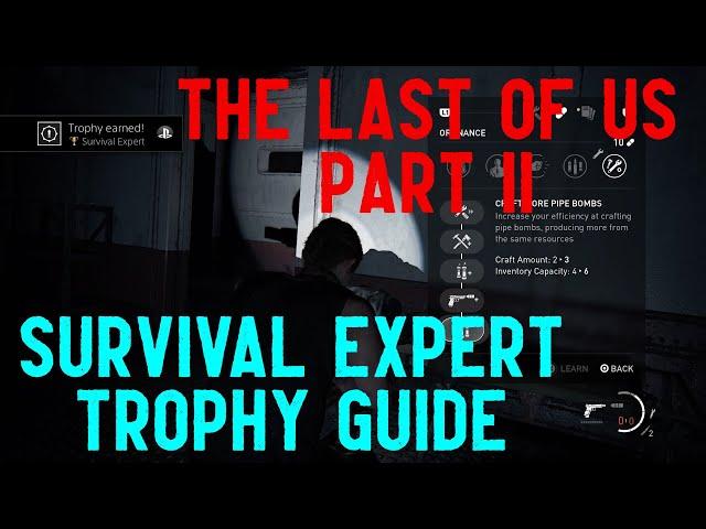 The Last of Us 2 - "Survival Expert" Trophy Guide (Gold) Learn All Player Upgrades