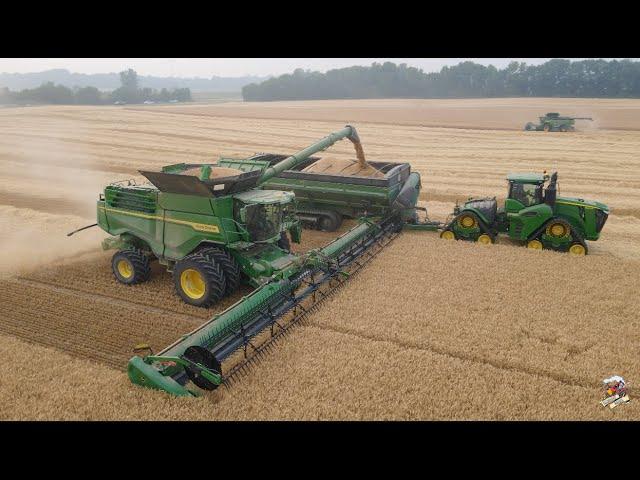 Wheat Harvest 2023 at Crossroad Farms in Indiana