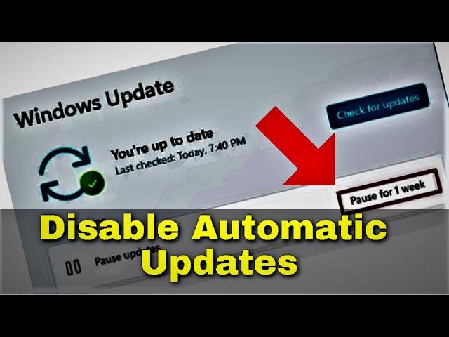 Disable Automatic Updates Windows 11