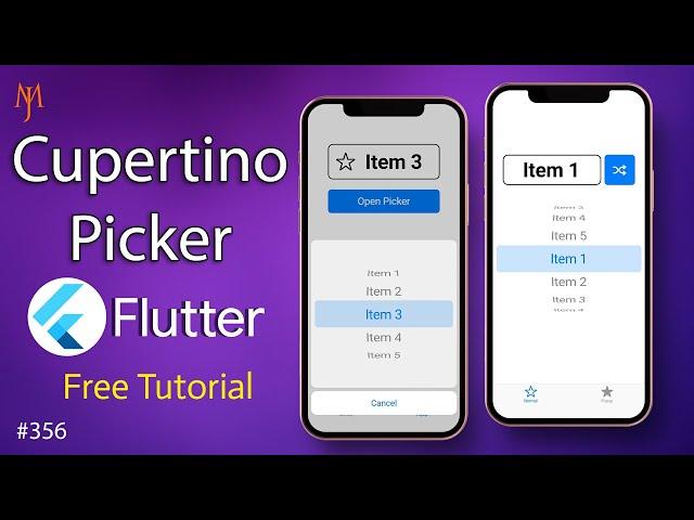 Flutter Tutorial - Cupertino Picker | SwiftUI In Flutter | iOS Picker Views