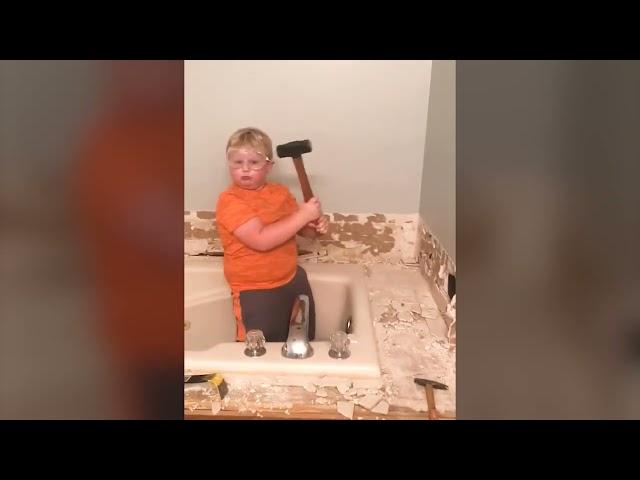 Kid Dancing With Hammer Meme