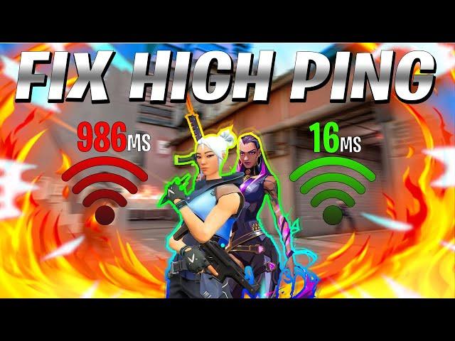 How to fix Valorant High ping with 100% Proof 2024| Best Setting to Reduce your ping [HINDI]