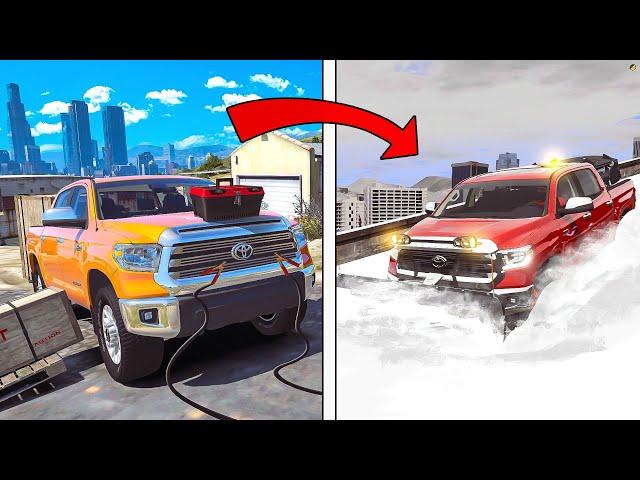 Building Snow Plow Company From Scratch in GTA 5 RP!