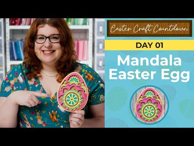 ECC Day 01  Mandala Egg Layered Cut File