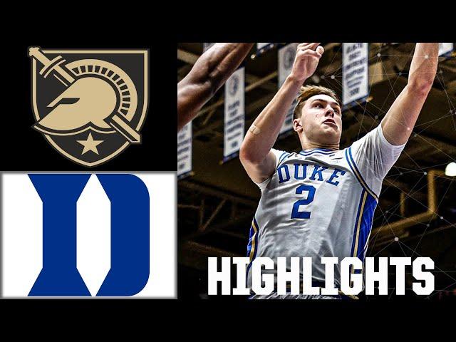 COOPER FLAGG DOUBLE-DOUBLE  Army Black Knights vs. Duke Blue Devils | Full Game Highlights