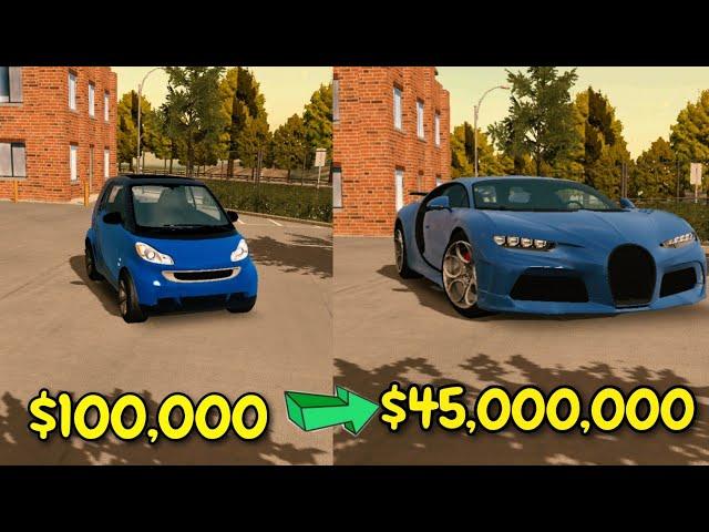 Funny  i turn $100.000 into $45.000.000 | Car Parking Multiplayer | New Video