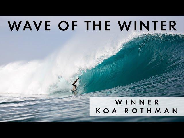 Koa Rothman Wins 2017 O'Neill Wave of the Winter