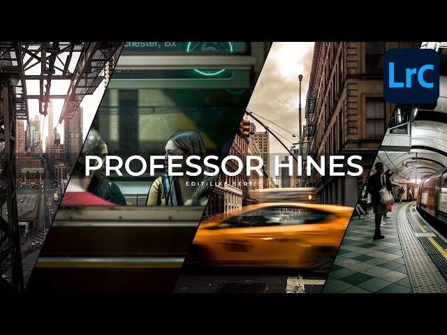 How To Edit URBAN Photos Like PROFESSOR HINES | Lightroom Classic Tutorial Free Presets