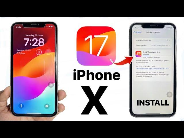 How to Update iPhone X on iOS 17 - Install IOS 17 On iPhone X