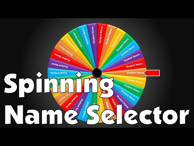 Create A 'Wheel of Fortune' Spinning Name Selector in PowerPoint