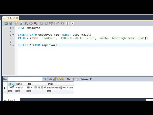 SQL Tutorial - 12: Inserting Data Into Tables