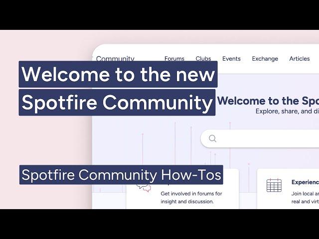 Top 5 features of the Spotfire Community