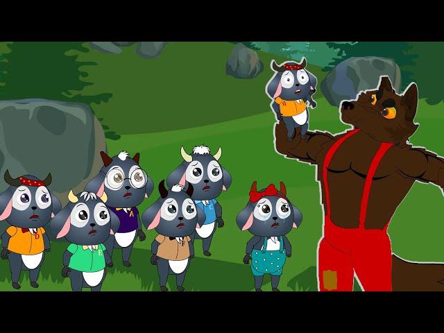 The Big Bad Wolf and Seven Little Goats | Kids Bedtime Stories