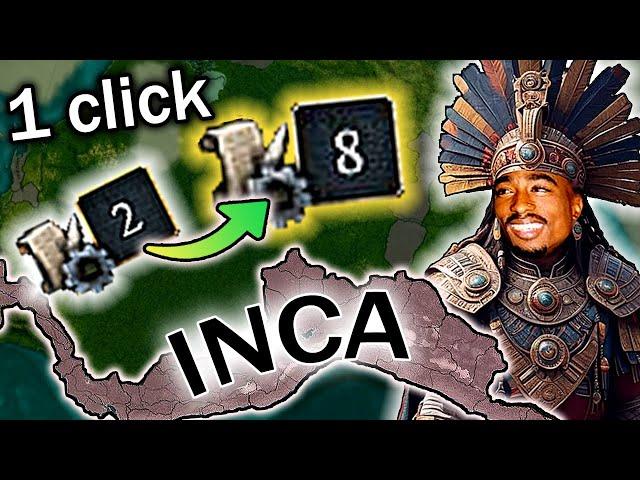 1 CLICK 6 TECHS UP Is Totally Not OP lol - EU4 1.37 Inca