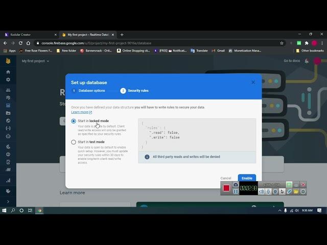 how to create firebase database? | get data from firebase kodular? | #Tech #Kodular 2021