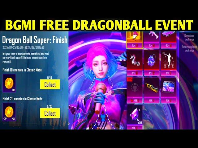Bgmi Free Dragonball New Event | Next Ultimate Set | Mythic Dacia Skin & Upgrade Scar L Event