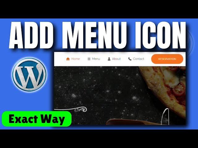 How to add menu icon in wordpress without plugin (2025)