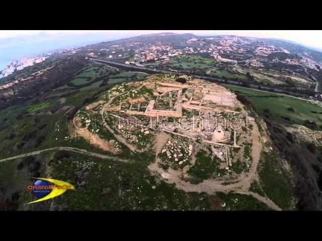 Ancient Amathus in Limassol Aerial video by Cyprus from above and Oramatech