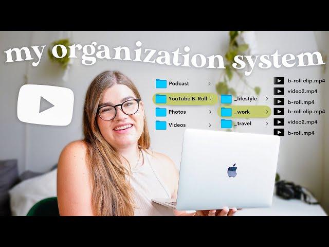 File organization hacks for creators | b-roll library, camera roll albums + more