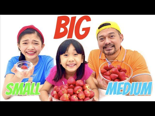 BIG VS MEDIUM VS SMALL BOWL CHALLENGE | KAYCEE & RACHEL in WONDERLAND FAMILY