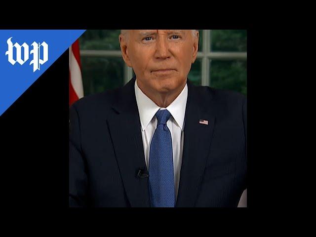 Biden’s first speech since dropping out in 1 minute