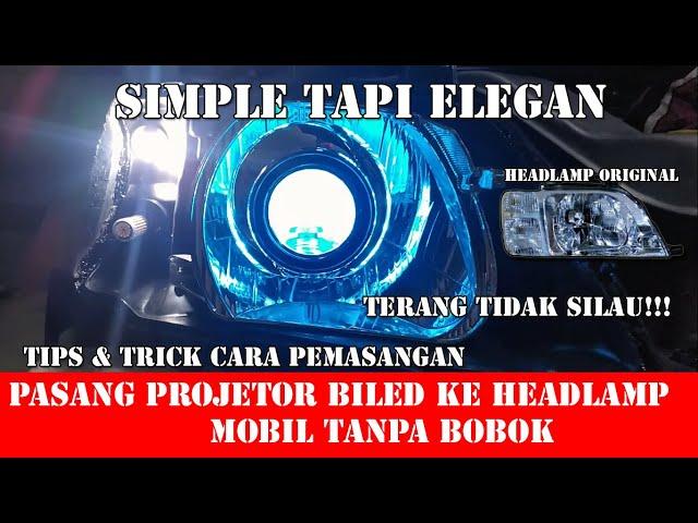 CARA PASANG PROJECTOR KE MOBIL  | GANTI LAMPU HALOGEN H4 KE PROJECTOR BILED VAHID E3 | BILED CRV